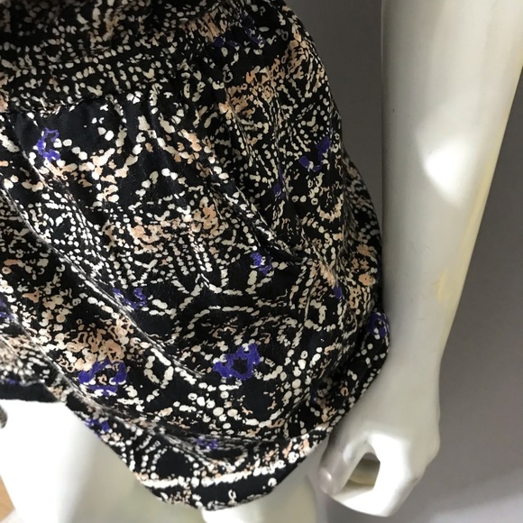 Angie Black | Tan | Purple Strapless Romper Sz-Small - Picture 5 of 11